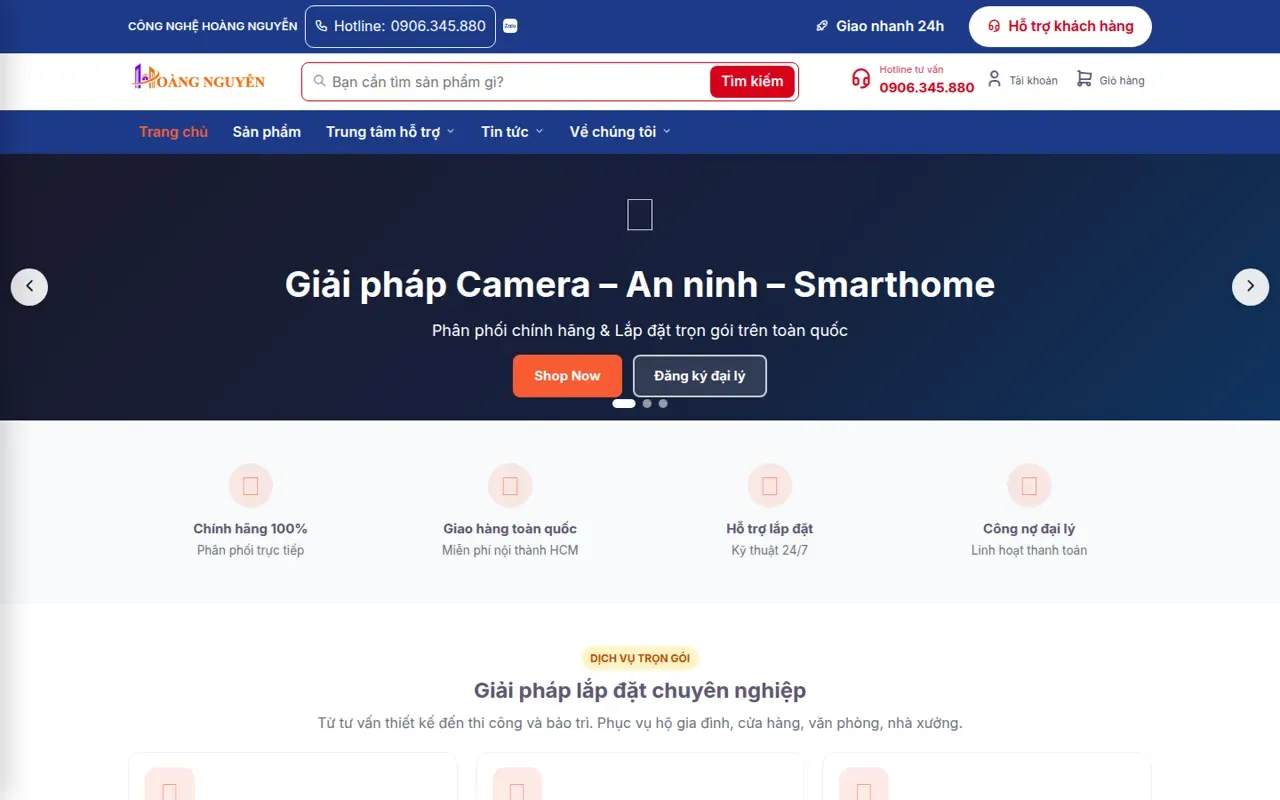 Website Công Nghệ Hoàng Nguyễn