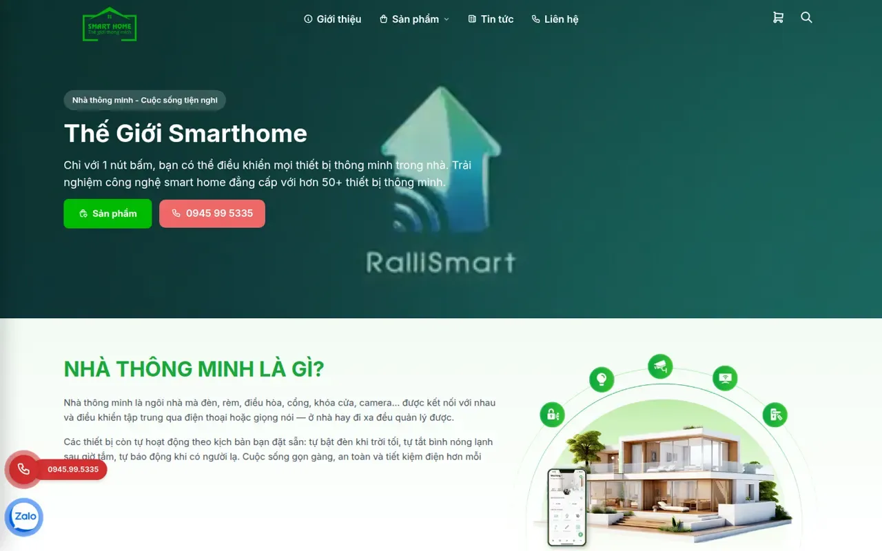 Website Thế Giới Smarthome